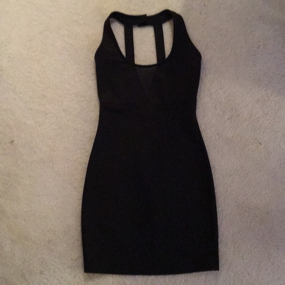 Black mini dress